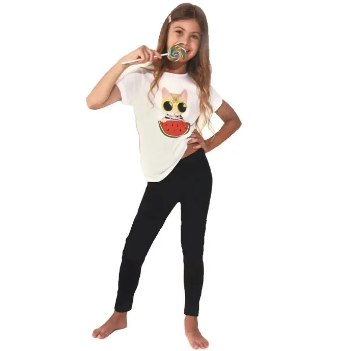 Leggings bimba Rossoporpora art RK119 colore nero misura a scelta