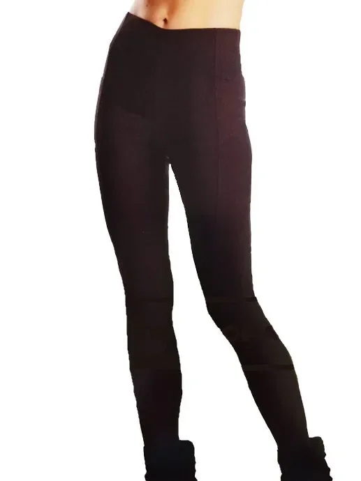 Leggings donna Rossoporpora art LR385 colore nero misura a scelta