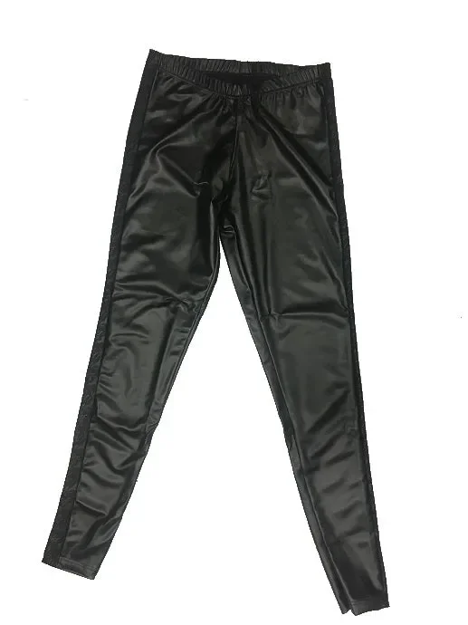 Leggings ecopelle Rossoporpora art LR271 colore nero misura a scelta