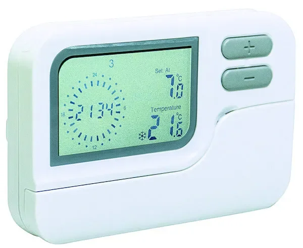 life CRONOTERMOSTATO DIGITALE, settimanale appoggio parete CON SPORTELLINO, Carico 6A, a batteria - immagine 2