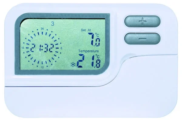 life CRONOTERMOSTATO DIGITALE, settimanale appoggio parete CON SPORTELLINO, Carico 6A, a batteria - immagine 3