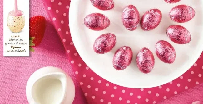 Lindt Ovetti Lindor Panna e Fragola 500 Gr - immagine 3