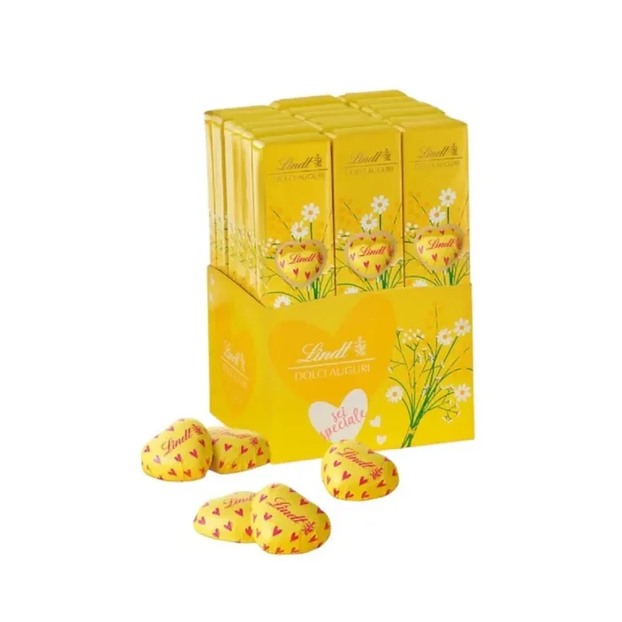 Lindt Tubicino Cuore Festa della Donna Cioccolato al Latte 70 Gr 1 Pz