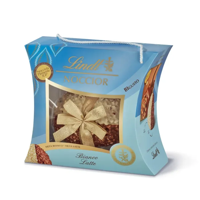 LINDT Uovo Cioccolato Bianco al Latte e Nocciole 610 Gr