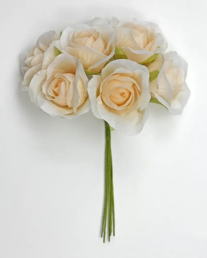 Linea Due Elle Bouquet Fiori Rosa Polyester D 3,5 Cm Rosa 36 Pz