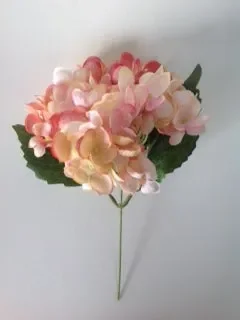 Linea Due Elle Bush Ortensie con Foglie Rosa