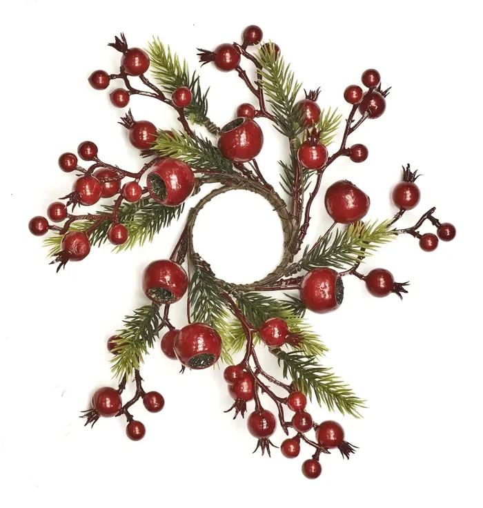 Linea Due Elle Girocandela Bacche Rosse Natale D interno 5 Cm