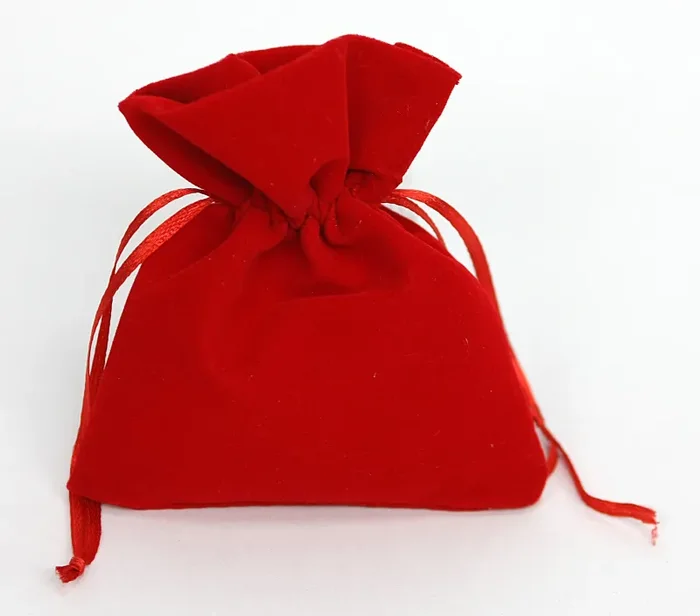 Linea Due Elle Sacchetto Tessuto 10 x 12 Cm Rosso 12 Pz