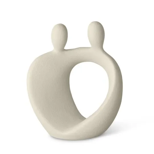 Lineasette Scultura Abbraccio in Gres H14 cm