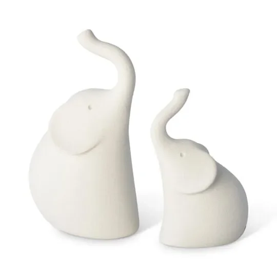 Lineasette Scultura Dumbo Seduto in Gres H12 cm - immagine 3