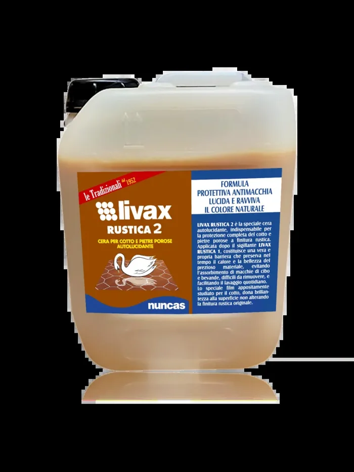 Livax Cera Autolucidante Rustica Pavimenti in Cotto e Mattoni Rustici – 5000ml Saldi