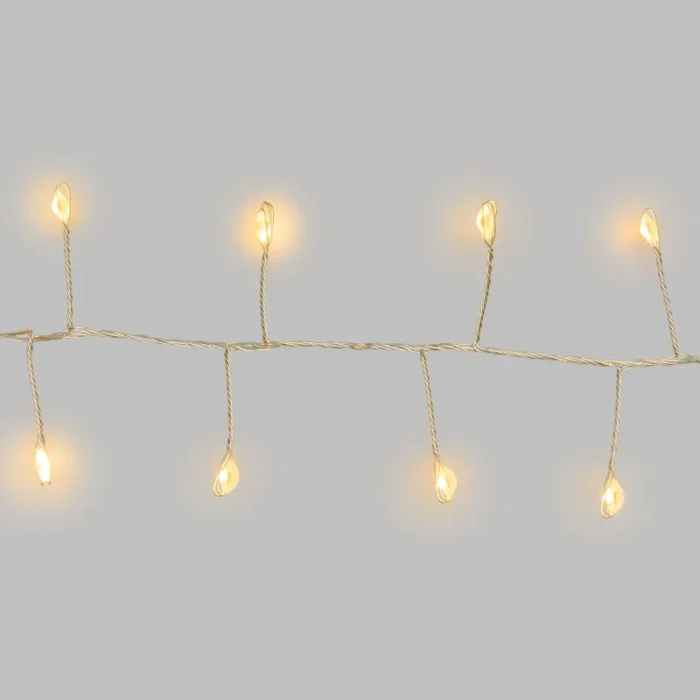 Lotti Catena Natale MiniCluster D 6 Cm 1000 MicroLed 20 Mt + 4 Mt Cavo Argento - immagine 2