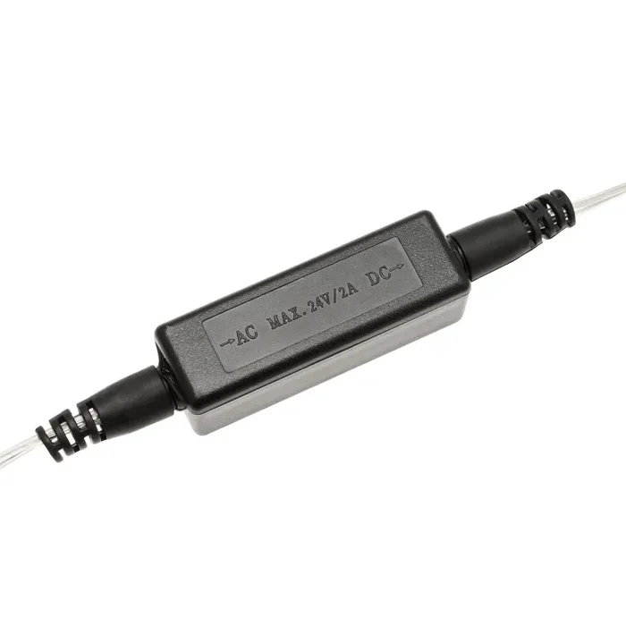 Lotti Trasformatore 24 Watt Max 600 Led 4 Mt + 1,5 Mt Cavo Trasparente Vendita calda online - immagine 2