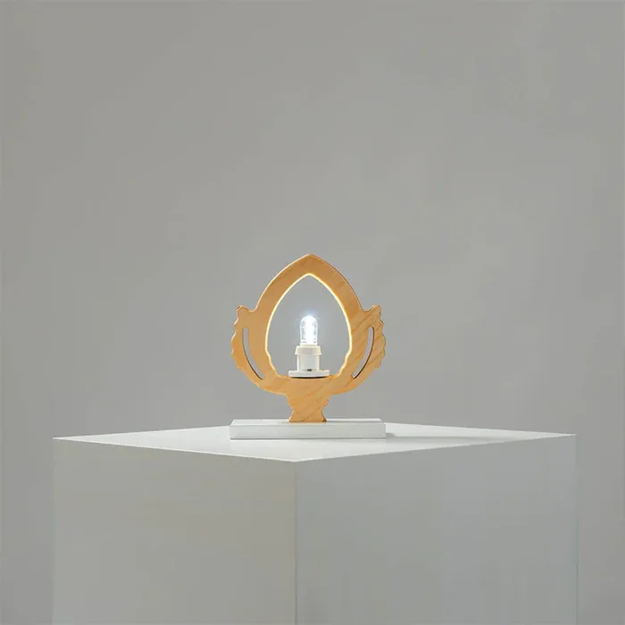 Luminarte Luminaria Pugliese Pumo Portafortuna Teak 16×15 cm