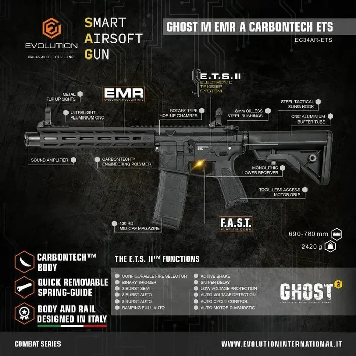 M4 Ghost M EMR Carbontech ETS- Evolution - immagine 3