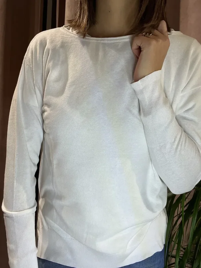 MAGLIONCINO COTONE CON SPACCHI - immagine 3