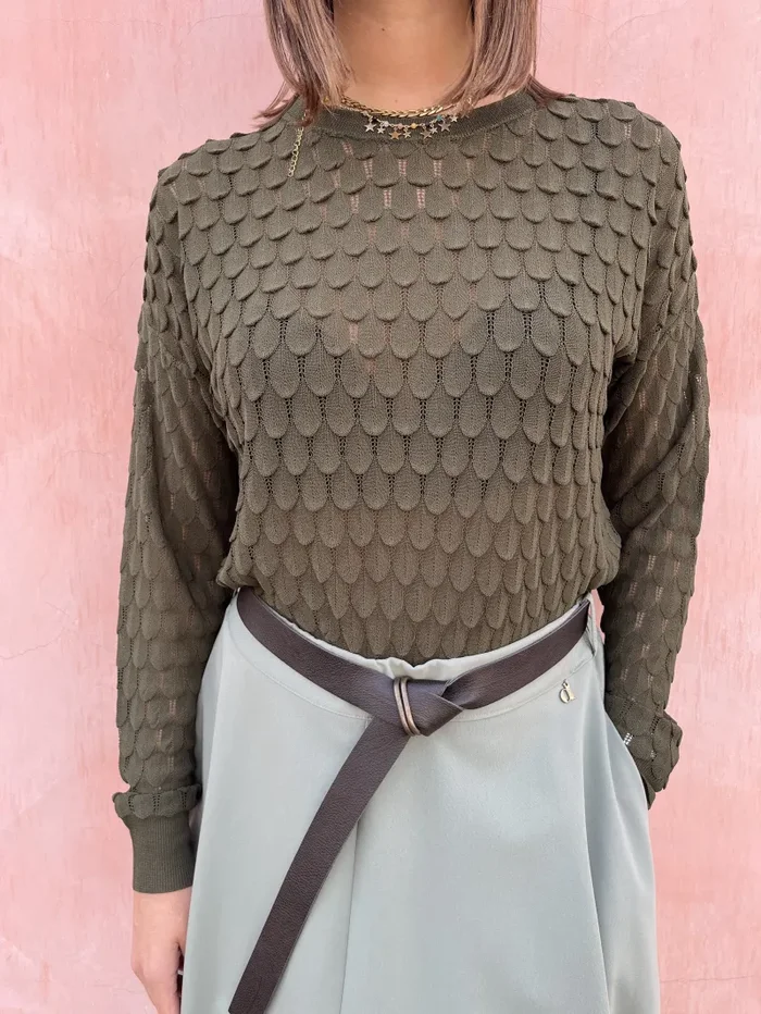 MAGLIONCINO LAVORAZIONE PIUME