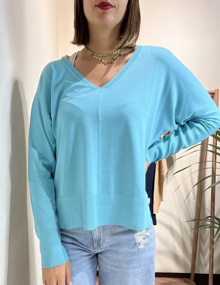 MAGLIONCINO VISCOSA SCOLLO V Fornitura - immagine 3