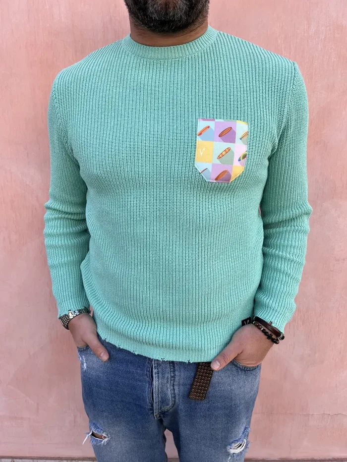 MAGLIONE CON TASCHINO - immagine 3