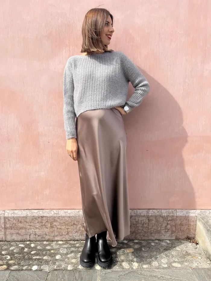 MAGLIONE CROP IN LANA LUREX - immagine 2