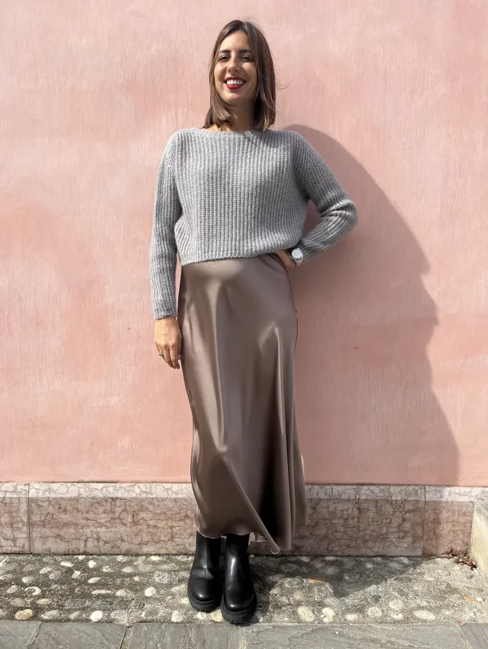 MAGLIONE CROP IN LANA LUREX - immagine 3