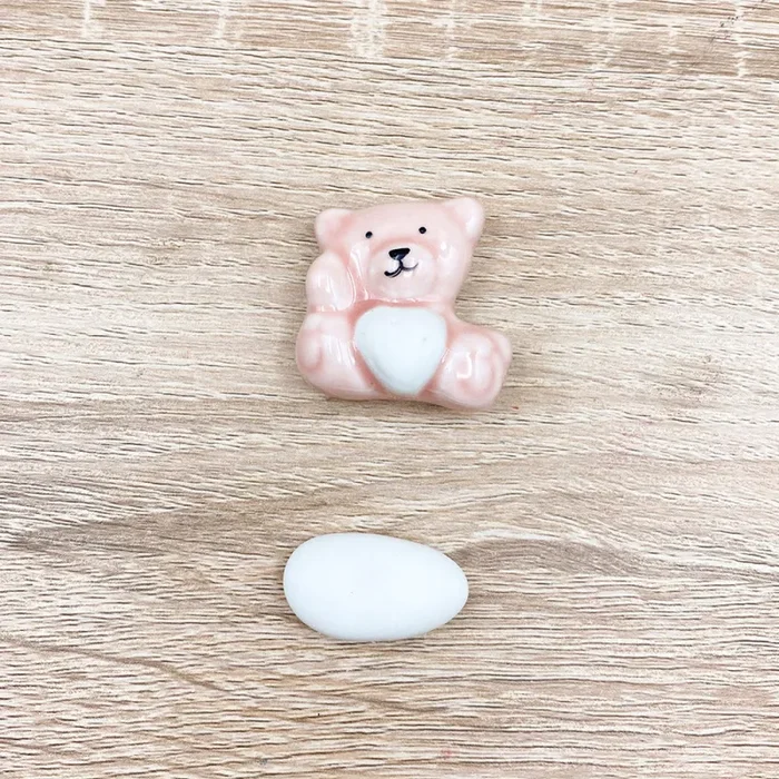 Magnete Orsetto Rosa con Cuore