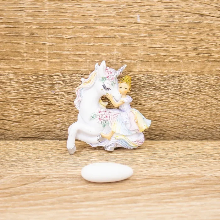 Magnete Principessa con Unicorno Mandorle by Paben