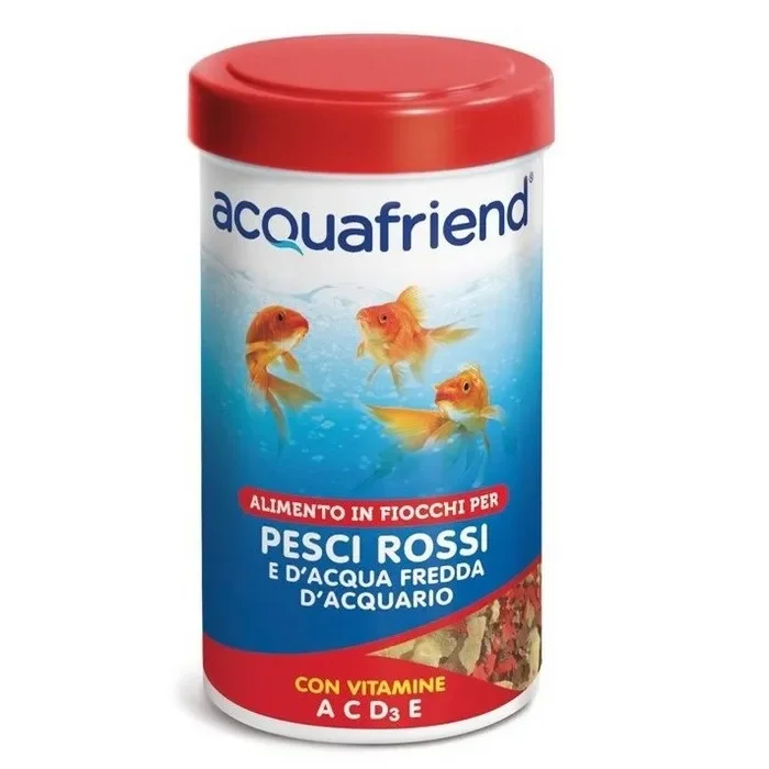 Mangime in fiocchi per pesci rossi con vitamine e omega3 – Acquafriend