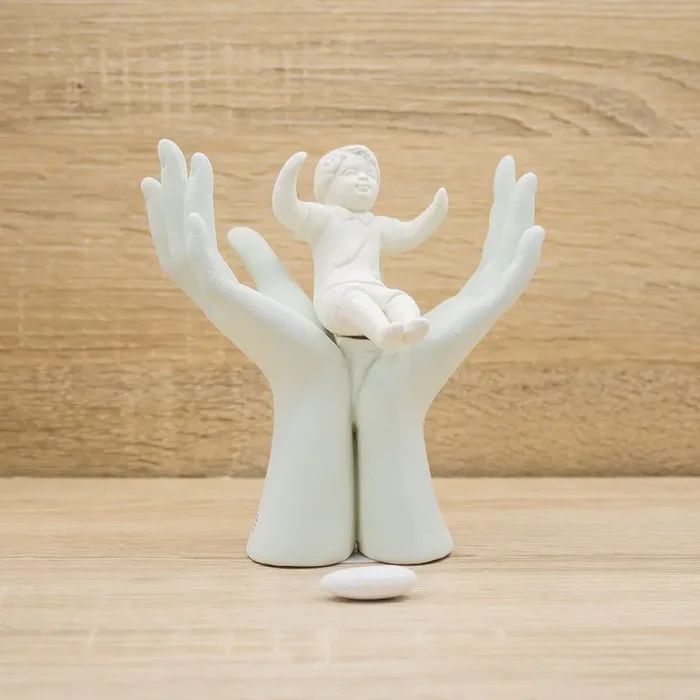 Mani Celesti con Bimbo Stone Italy Vendita calda online