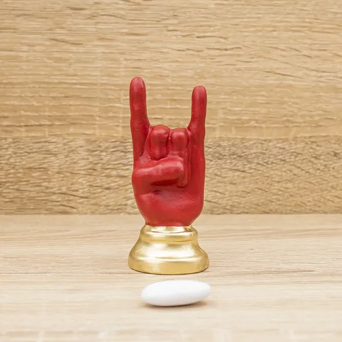 Mano Corna Piccola Rossa e Oro Bella Napoli