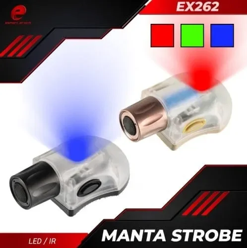Manta Strobe per Elmetto, Luce Led con Velcro – Element