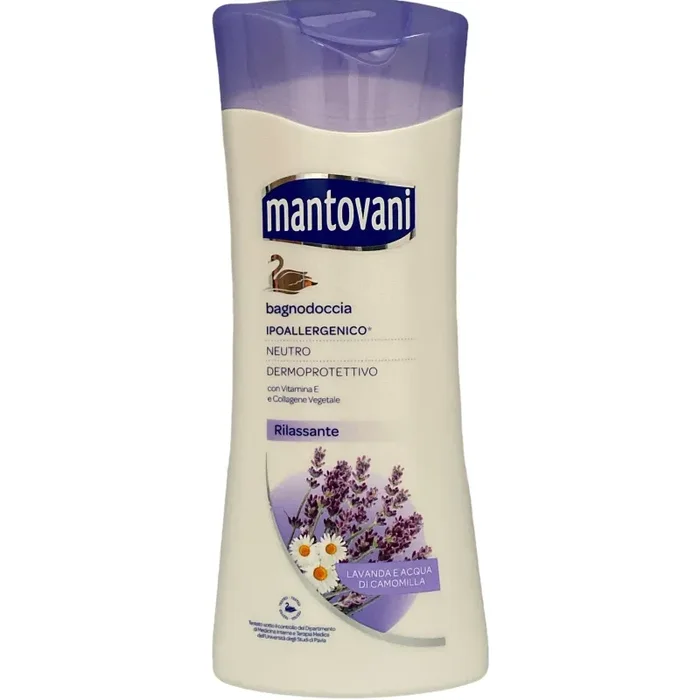 Mantovani bagno doccia neutro dermoprotettivo rilassante profumo di lavanda e acqua di camomilla 400 ml Online ora