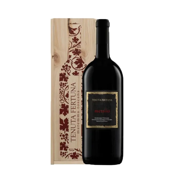 Maremma Toscana DOC Messiio 2018 in Cassa di Legno (6 Litri) – Tenuta Fertuna