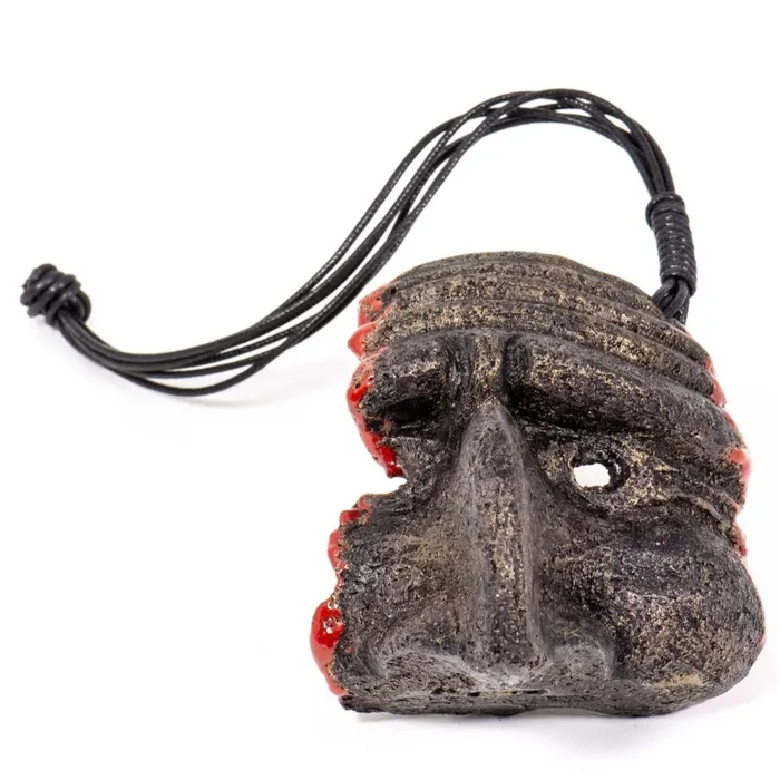 Maschera Pulcinella in Pietra Lavica