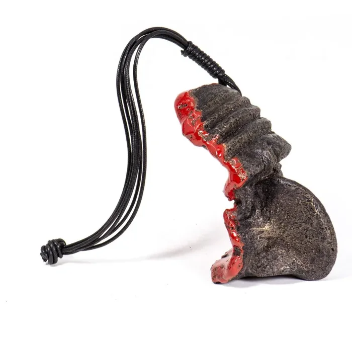 Maschera Pulcinella in Pietra Lavica - immagine 2