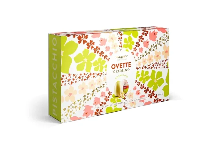 Maxtris Astuccio Ovette Cremino Pistacchio Stagnolate 300 Gr