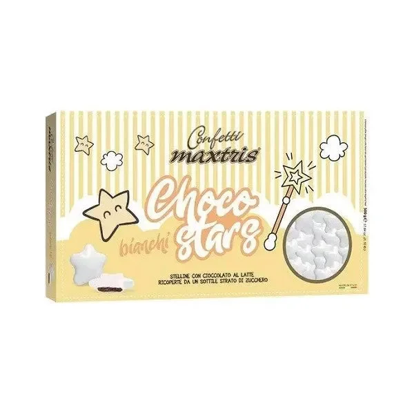 Maxtris Confetti Choco Stars Bianchi 500 Gr