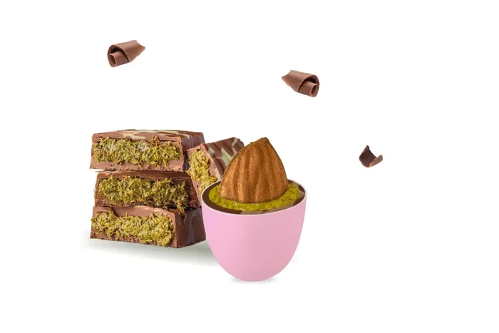 Maxtris Confetti Ciocomandorla Dubai Rosa Mandorla Tostata e Cioccolato al Pistacchio 500 Gr - immagine 2