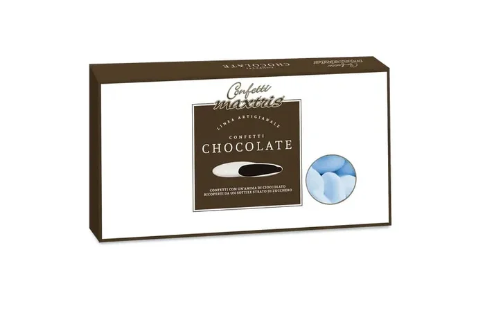 Maxtris Confetti Confetti Cioccolato Fondente Classico Azzurro 1 Kg