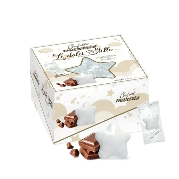 Maxtris Confetti Le Dolci Stelle Bianco 500 Gr