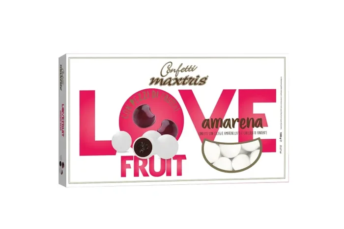 Maxtris Confetti Love Fruit Amarena Bianco con Ciliegia 1 Kg
