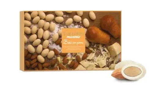 Maxtris Confetti Tartufini Babà con Panna e Mandorle 500 Gr Vendita calda