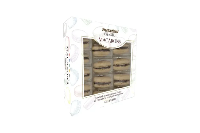 Maxtris Macarons Cioccolato 210 Gr Colore Tortora 15 Pz