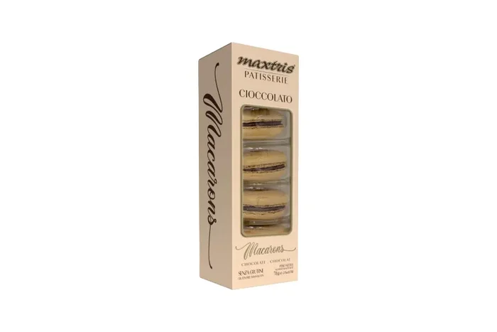 Maxtris Macarons Cioccolato 70 Gr Colore Tortora 5 Pz