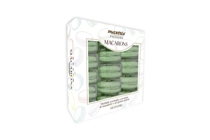 Maxtris Macarons Pistacchio 210 Gr Colore Verde 15 Pz