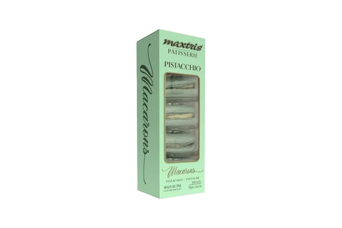 Maxtris Macarons Pistacchio 70 Gr Colore Verde 5 Pz