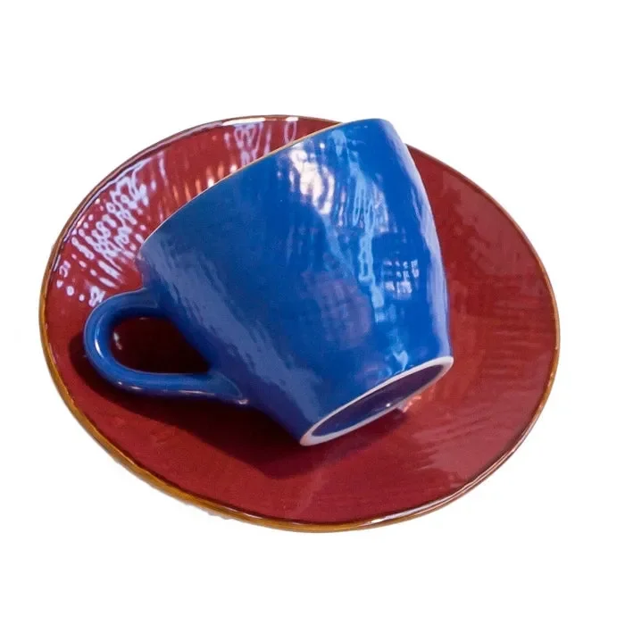 Mediterraneo – tazzina da caffe colorata in gres - immagine 3