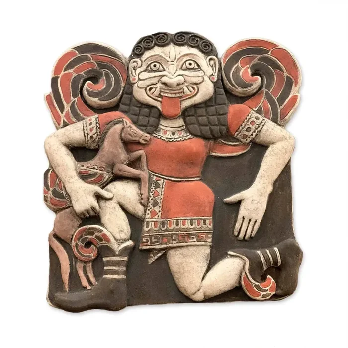 Medusa Gorgone in Corsa, Piastra in Terracotta