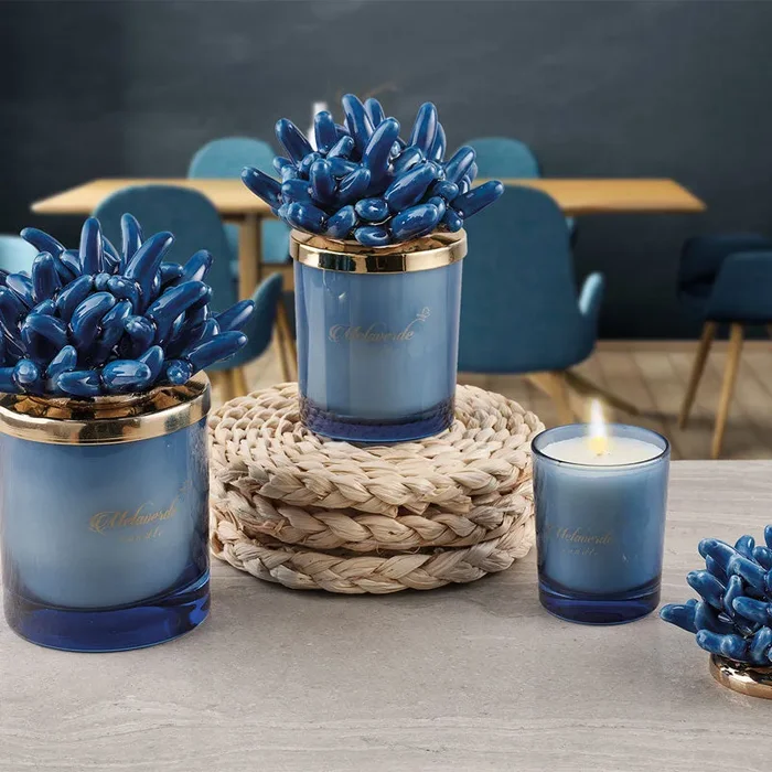 Melaverde Candela Grande Anemone Blu 300 gr - immagine 2