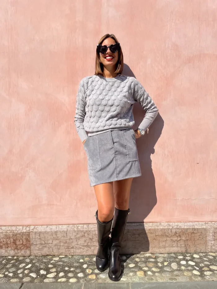 MINIGONNA IN VELLUTO - immagine 2